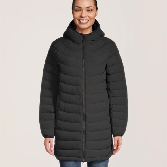 WINDRIVER Hyper-Dri Water Repellent Breathable Long Puffer Navy Blue Jacket - Picture 1 of 10